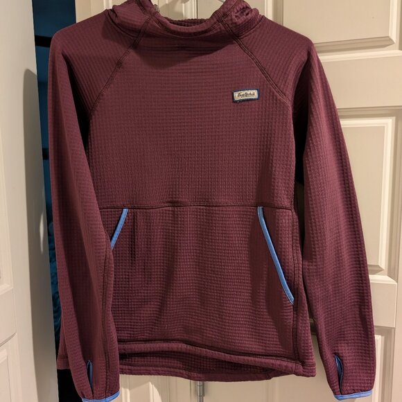 Fayettechill Tops - Fayettechill Maroon Leah Polartec Hoodie Small